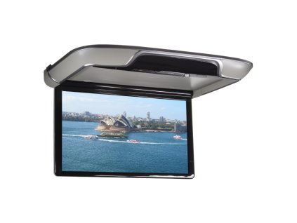 Stropní LCD monitor 13,3" šedý s OS. Android HDMI / USB, dálkové ovládání se snímačem pohybu