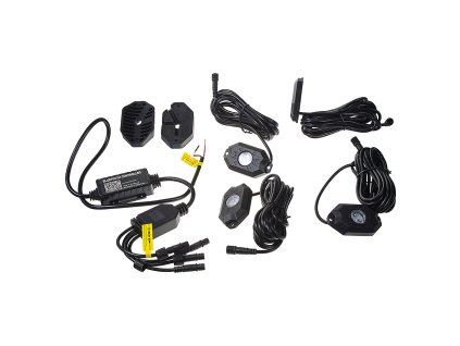 LED podsvětlení podvozku RGB 12-24V, Bluetooth, 12x3W - LEDrockRGB3