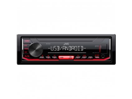 JVC autorádio bez mechaniky/USB/AUX/červené podsvícení/odnímatelný panel - KD-X162