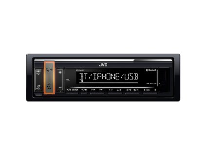 JVC autorádio bez mechaniky/Bluetooth/USB/AUX/volitelnou barvou podsvícení tlačítka/odním.panel - KD-X361BT