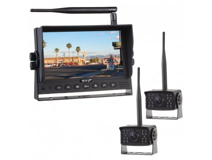 SET bezdrátový digitální kamerový systém s monitorem 7" AHD + 2x bezdrátová AHD kamera - svwd706setAHD2