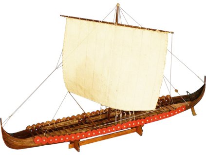 Dušek Vikingská prodloužená loď 1:72 kit - KR-21214