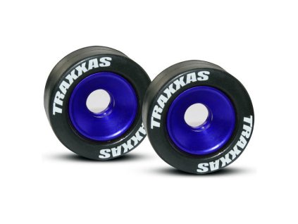 Traxxas hliníkové kolo opěrných koleček (Wheelie) modré (2) - TRA5186A