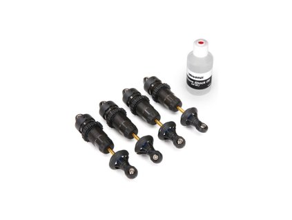 Traxxas tlumič GTR hliník/PTFE, pístnice TiN (4) - TRA5460X