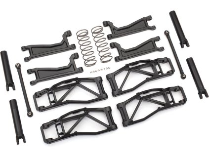 Traxxas sada závěsu kol černá (pro WideMaxx) - TRA8995