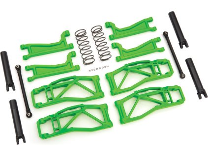 Traxxas sada závěsu kol zelená (pro WideMaxx) - TRA8995G