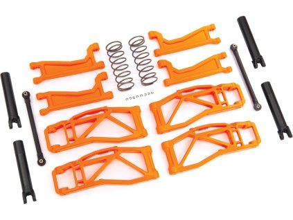 Traxxas sada závěsu kol oranžová (pro WideMaxx) - TRA8995T
