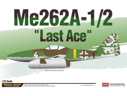 Academy Messerschmitt Me262A-1/2 Last Ace (1:72) - AC-12542