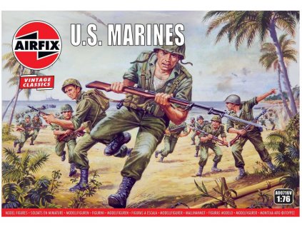 Airfix figurky - WWII US mariňáci (1:76) (Vintage) - AF-A00716V