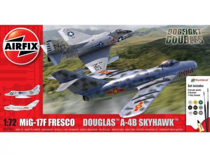Airfix Mig 17F Fresco, Douglas A-4B Skyhawk Dogfight Double (1:72) (Giftset) - AF-A50185