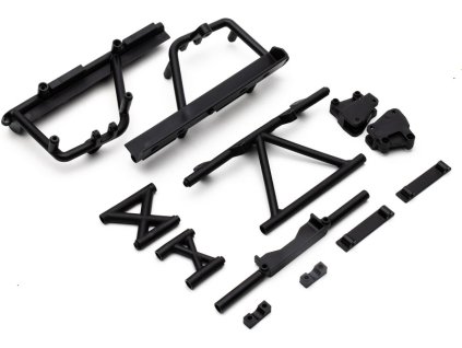 Axial vzpěry rámu, lože baterie černé: RBX10 - AXI231034