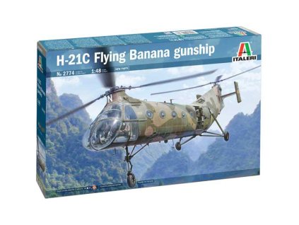 Italeri Piasecki H-21C Flying Banana GunShip (1:48) - IT-2774