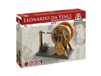 Italeri Leonardo Da Vinci - pákový jeřáb - IT-3112