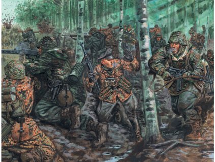 Italeri figurky - WWII -GERMAN ELITE TROOPS (1:72) - IT-6068