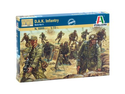 Italeri figurky - WWII - D.A.K. INFANTRY (1:72) - IT-6099