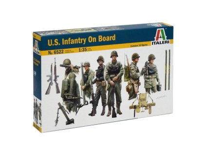 Italeri figurky - U.S. INFANTRY ON BOARD (1:35) - IT-6522