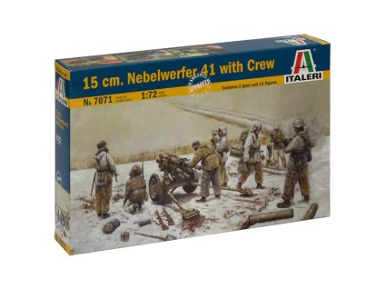 Italeri figurky - 7071 - 15 cm. NEBELWERFER 41 with CREW (1:72) - IT-7071