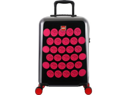 LEGO Luggage Cestovní kufr Brick Dots 20" - černý/růžový - LEGO20161-1976