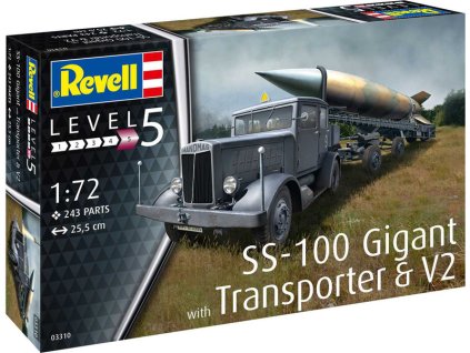 Revell SS-100 Gigant + Transporter + V2 (1:72) - RVL03310