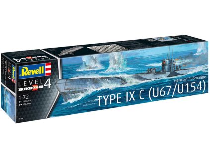 Revell ponorka Type IXC U67/U154 (1:72) - RVL05166