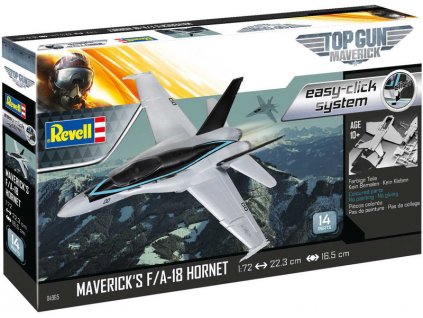 Revell EasyClick Maverick's F/A-18 Hornet Top Gun (1:72) (sada) - RVL64965