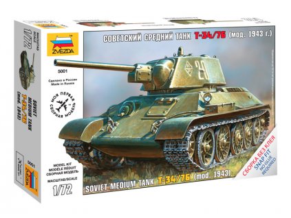 Zvezda Snap Kit - T-34/76 (1:72) - ZV-5001