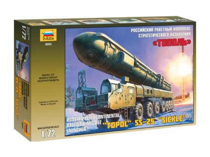 Zvezda balistická střela Topol (1:72) - ZV-5003
