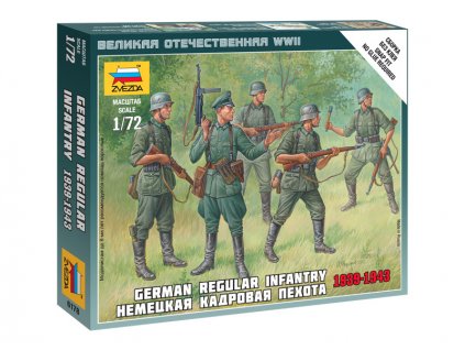 Zvezda figurky German Regular Infantry 1939-43 (1:72) - ZV-6178