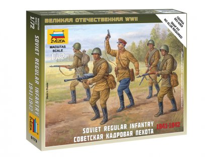 Zvezda figurky Soviet Regular Infantry 1941-42 (1:72) - ZV-6179