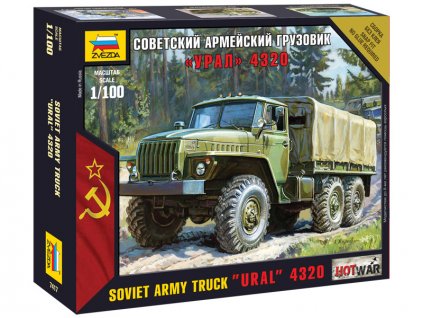 Zvezda Snap Kit - Ural-4320 (1:100) - ZV-7417