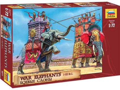Zvezda figurky War Elephants III-II B. C. (1:72) - ZV-8011