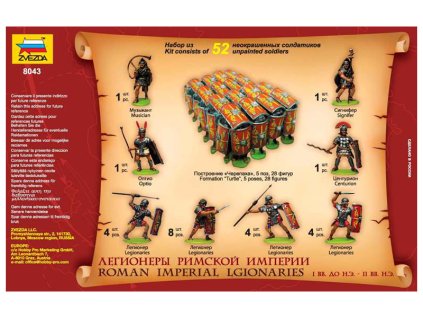 Zvezda figurky Roman Imperial Infantry I BC - II AD (1:72) - ZV-8043