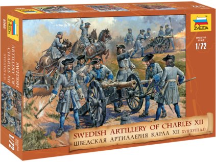 Zvezda figurky - švédské dělostřelectvo (1:72) - ZV-8066