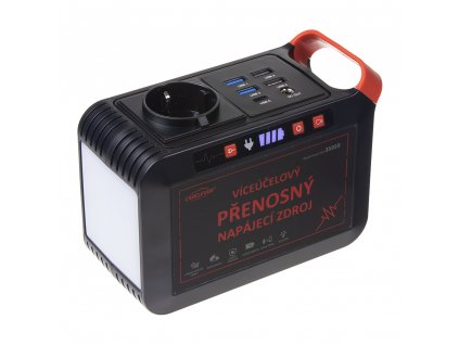 Multifunkční nabíjecí stanice - powerbanka, Li-Ion 24.000mAh / 88,8Wh, AC-80W - 35959