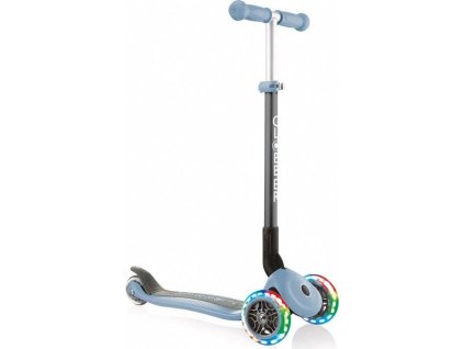 Globber - Koloběžka Primo skládací Lights Pastel Blue - GL-432-200