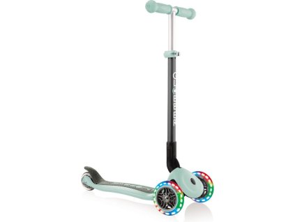 Globber - Koloběžka Primo skládací Lights Pastel Mint - GL-432-206