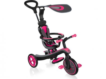Globber - Tříkolka Explorer Trike 4in1 Fuchsia - GL-632-110
