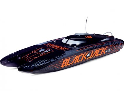 Proboat Blackjack 42" 8S Catamaran RTR černý/oranžový - PRB08043T1