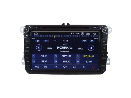 Autorádio pro VW, Škoda s 8" LCD, Android 10.0, WI-FI, GPS, Mirror link, Bluetooth, 3x USB - 80891A