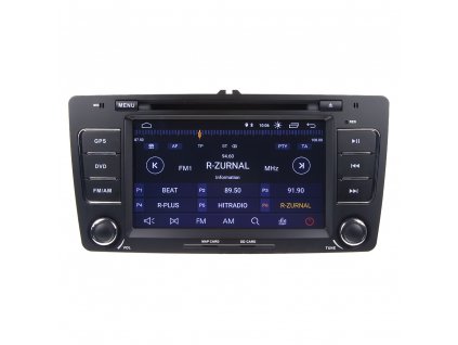 Autorádio pro Škoda Octavia II s 7" LCD, Android 10.0, WI-FI, GPS, Mirror link Bluetooth, 3x USB - 80892A
