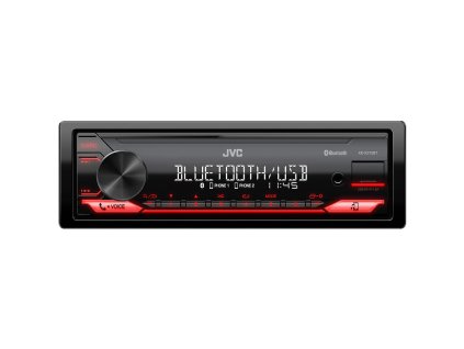 JVC autorádio bez mechaniky/Bluetooth/USB/AUX/červená barva podsvícení/odním.panel - KD-X272BT