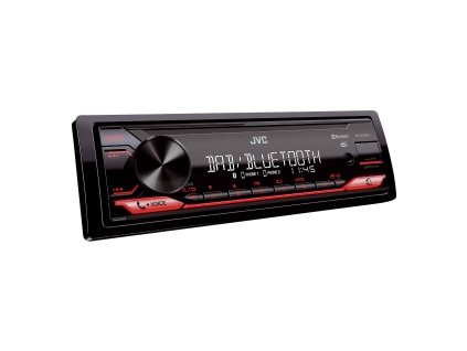 JVC DAB / FM autorádio bez mechaniky/Bluetooth/USB/AUX/odním.panel/červená - KD-X272DBT