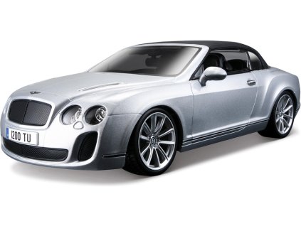 Bburago Plus Bentley Continental Supersports 1:18 stříbrná - BB18-11037