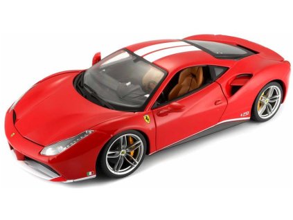 Bburago 70th Anniversary Collection Ferrari 488 GTB 1:18 červená - BB18-76102