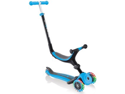 Globber - Koloběžka Go Up Plus Lights skládací Sky Blue - GL-643-101