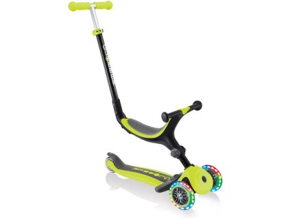 Globber - Koloběžka Go Up Plus Lights skládací Lime Green - GL-643-106