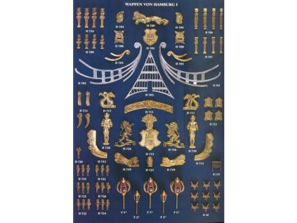 COREL Sada odlévaných dílů Wappen von Hamburg - KR-62428