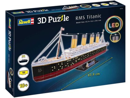 Revell 3D Puzzle - RMS Titanic s LED osvětlením - RVL00154