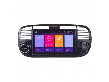 Autorádio pro Fiat 500 s 7" LCD, Android 10.0, WI-FI, GPS, Mirror link, Bluetooth, 2x USB - 80812A