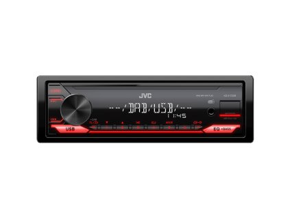 JVC DAB autorádio bez mechaniky/USB/AUX/červené podsvícení/odnímatelný panel - KD-X172DB
